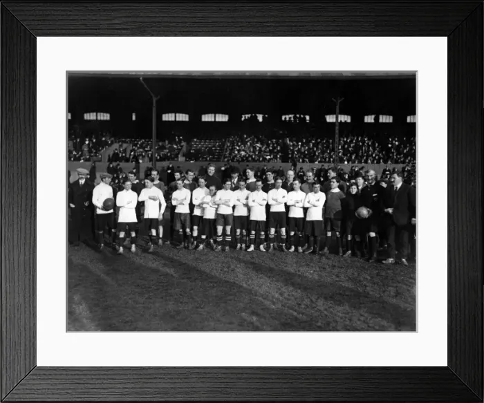 Framed Print : Lord Lonsdale kicks off jockey football match, London Framed Print : Lord Lonsdale kicks off jockey football match, London