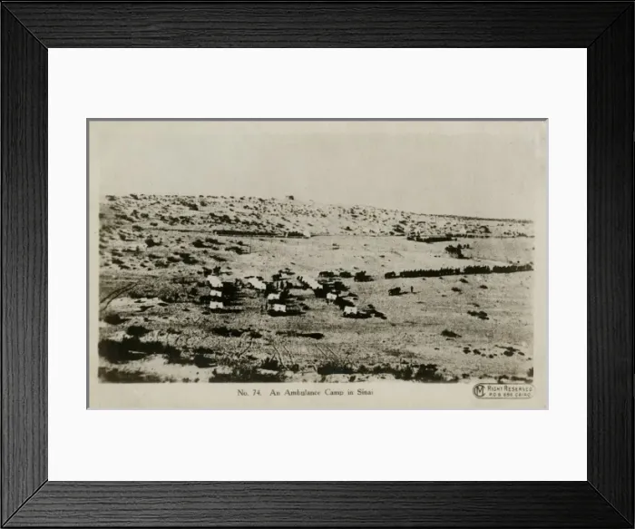 Framed Print : Ambulance camp in Sinai, Egypt Framed Print : Ambulance camp in Sinai, Egypt