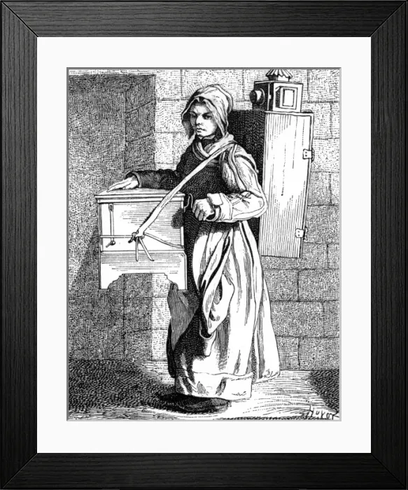 Framed Print : Street music: Barrel organ in Paris Framed Print : Street music: Barrel organ in Paris