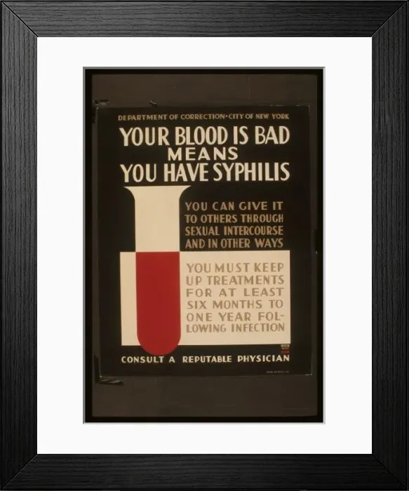 Framed Print : Your blood is bad means you have syphilis You can give it to Framed Print : Your blood is bad means you have syphilis You can give it to