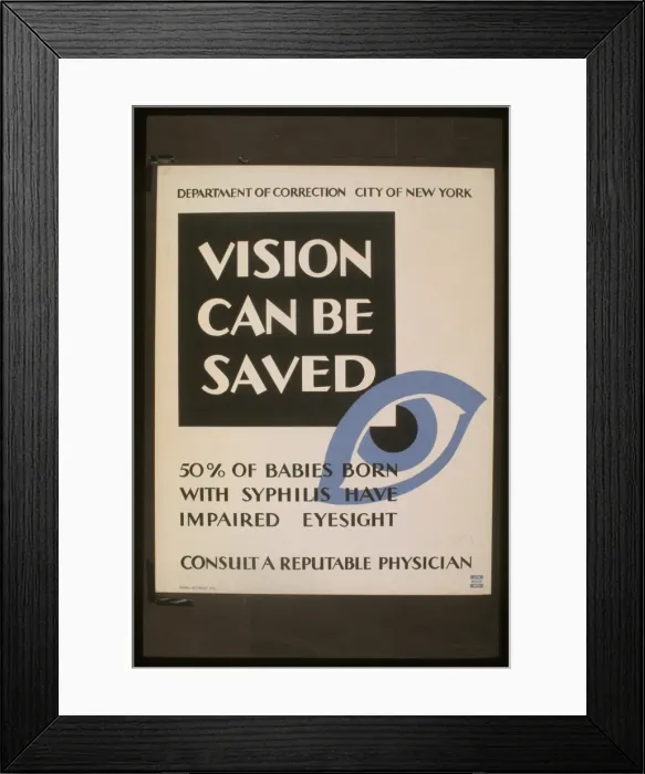 Framed Print : Vision can be saved 50% of babies born with syphilis have im Framed Print : Vision can be saved 50% of babies born with syphilis have im