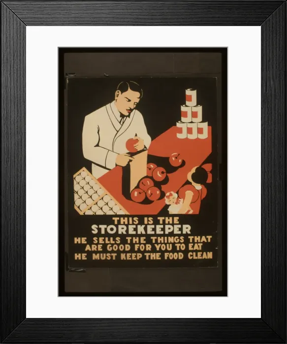 Framed Print : This is the storekeeper He sells the things that are good fo Framed Print : This is the storekeeper He sells the things that are good fo