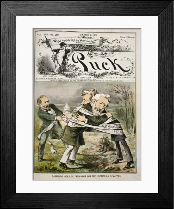 Framed Print : Garfields bond of friendship for the unfriendly senators Framed Print : Garfields bond of friendship for the unfriendly senators