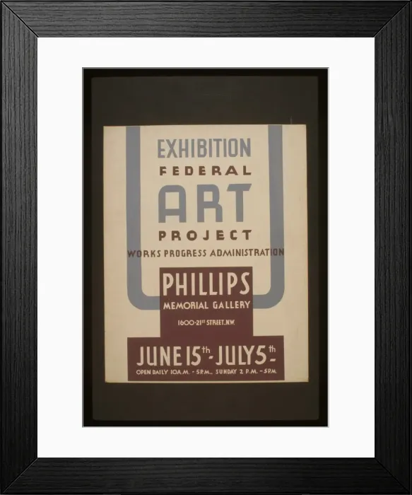 Framed Print : Exhibition - Federal Art Project Works Progress Administrati Framed Print : Exhibition - Federal Art Project Works Progress Administrati