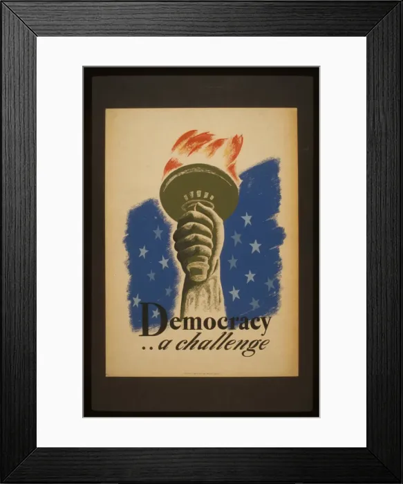 Framed Print : Democracy a challenge Framed Print : Democracy a challenge