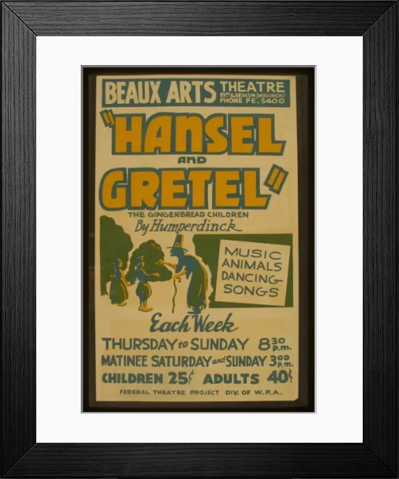 Framed Print : Hansel and Gretel, the gingerbread children by Humperdinck M Framed Print : Hansel and Gretel, the gingerbread children by Humperdinck M