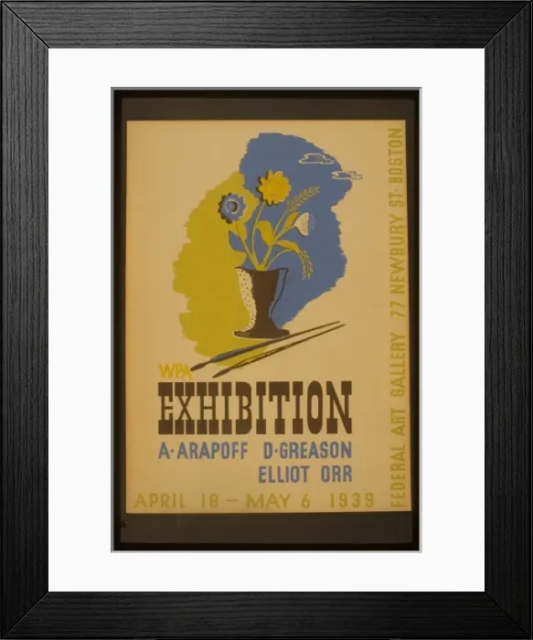 Framed Print : WPA exhibition A. Arapoff, D. Greason, Elliot, Orr Framed Print : WPA exhibition A. Arapoff, D. Greason, Elliot, Orr