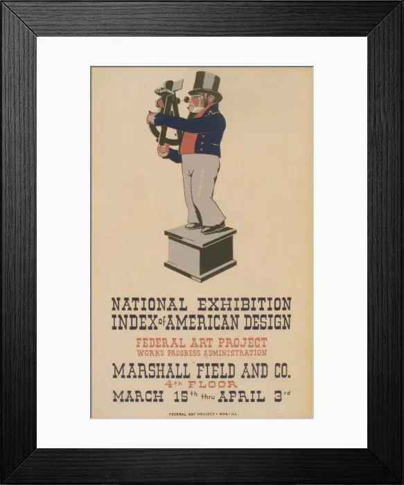 Framed Print : National exhibition Index of American Design Framed Print : National exhibition Index of American Design