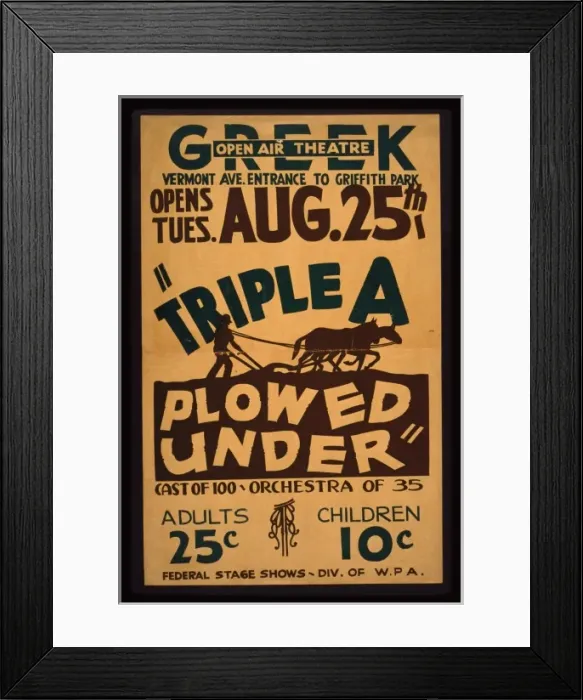 Framed Print : Triple a plowed under Triple a plowed under Framed Print : Triple a plowed under Triple a plowed under