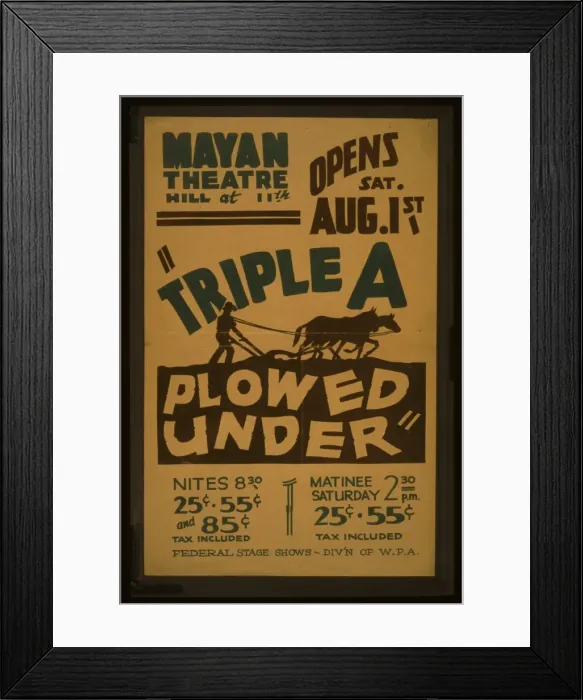 Framed Print : Triple a plowed under Triple a plowed under Framed Print : Triple a plowed under Triple a plowed under