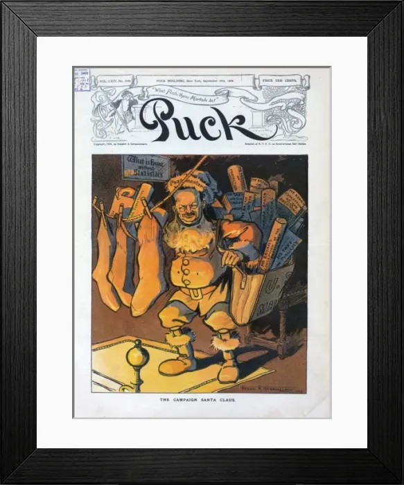 Framed Print : The campaign Santa Claus Framed Print : The campaign Santa Claus
