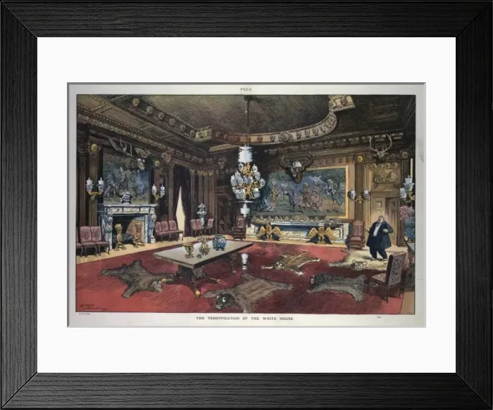 Framed Print : The Teddyfication of the White House Framed Print : The Teddyfication of the White House