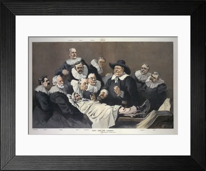 Framed Print : Taft and his cabinet - after Rembrandts Anatomy Lesson Framed Print : Taft and his cabinet - after Rembrandts Anatomy Lesson