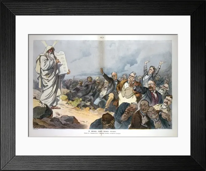 Framed Print : If Moses came down to-day Framed Print : If Moses came down to-day