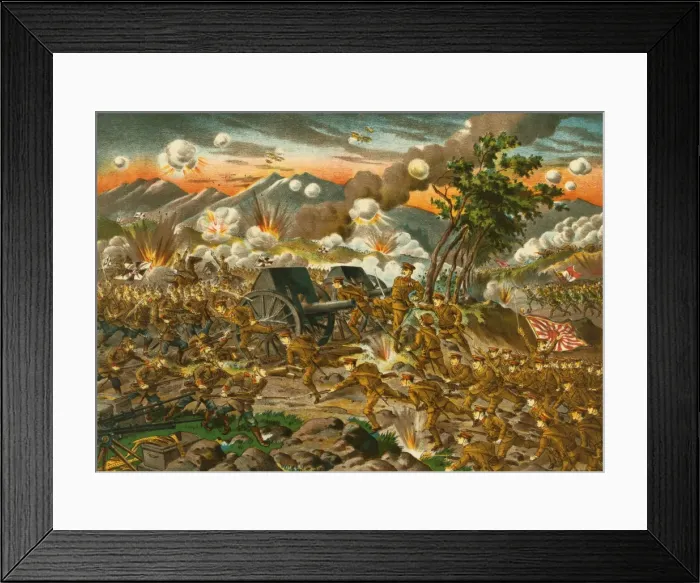Framed Print : The battle of Usri i. e. Ussuri, Siberia. Captain Konomi died Framed Print : The battle of Usri i. e. Ussuri, Siberia. Captain Konomi died