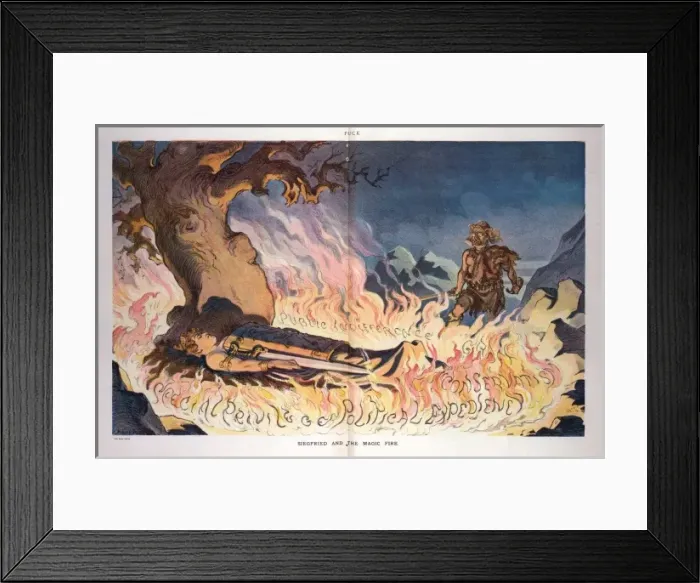 Framed Print : Siegfried and the magic fire Framed Print : Siegfried and the magic fire