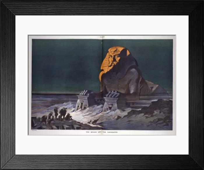 Framed Print : The sphinx and the candidates Framed Print : The sphinx and the candidates