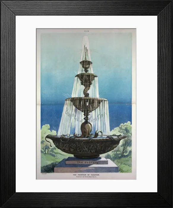 Framed Print : The fountain of taxation Framed Print : The fountain of taxation