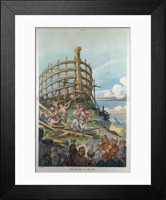 Framed Print : The building of the ark Framed Print : The building of the ark