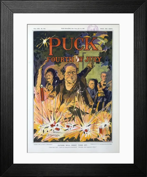 Framed Print : Father will shoot them off Framed Print : Father will shoot them off
