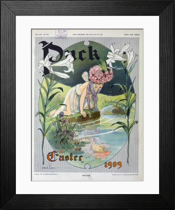 Framed Print : Puck Easter 1909 - Psyche Framed Print : Puck Easter 1909 - Psyche