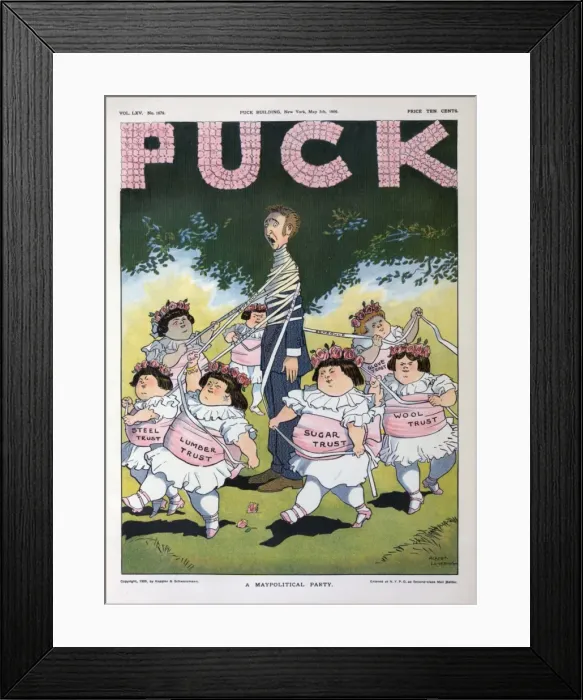 Framed Print : A maypolitical party Framed Print : A maypolitical party