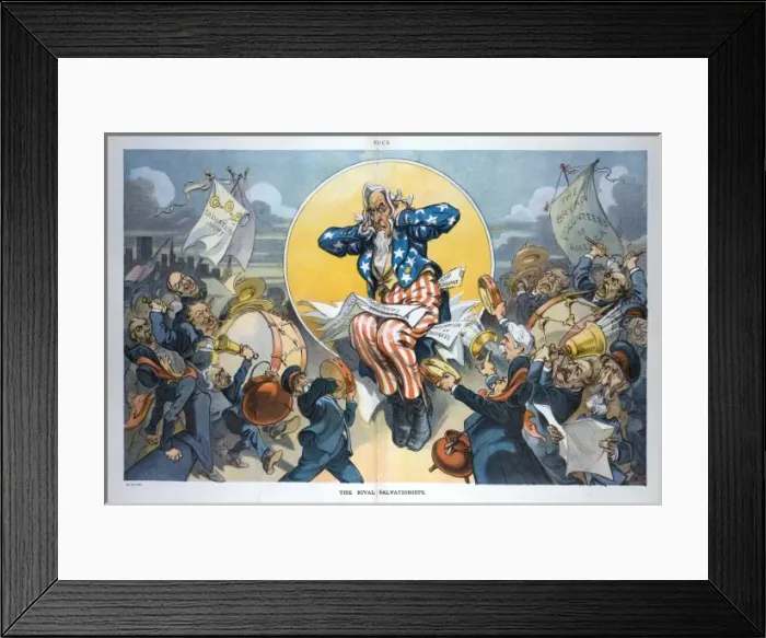 Framed Print : The rival salvationists Framed Print : The rival salvationists