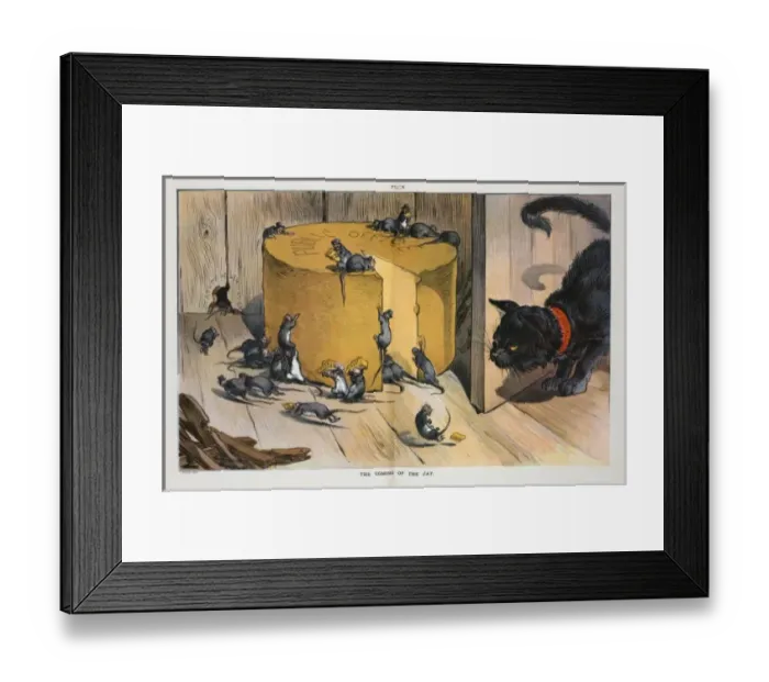 Framed Print : The coming of the cat Framed Print : The coming of the cat