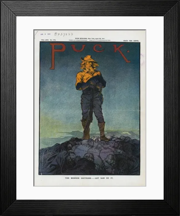 Framed Print : The Monroe doctrine - let Sam do it Framed Print : The Monroe doctrine - let Sam do it