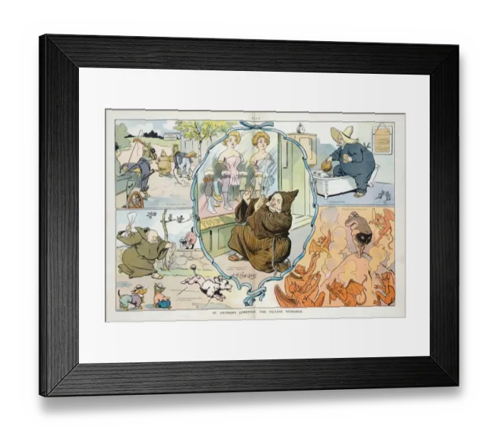 Framed Print : St. Anthony Comstock, the Village nuisance Framed Print : St. Anthony Comstock, the Village nuisance