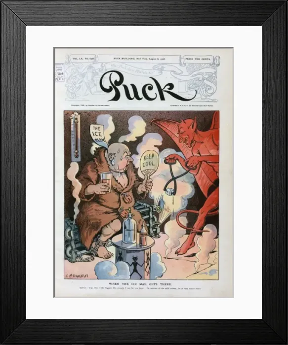 Framed Print : When the ice man gets there Framed Print : When the ice man gets there