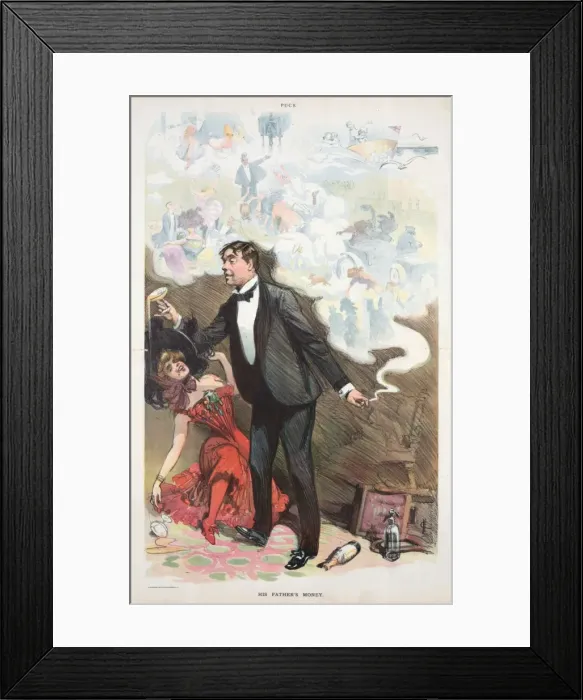 Framed Print : His fathers money Framed Print : His fathers money