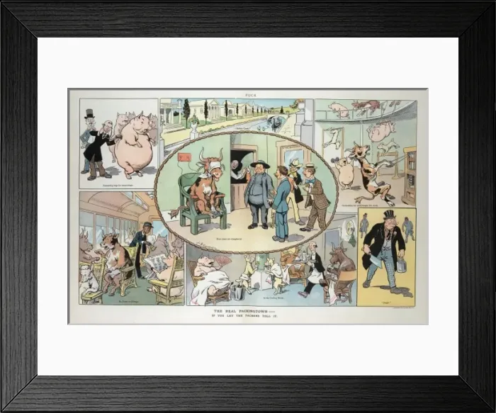 Framed Print : The real packingtown - if you let the packers tell it Framed Print : The real packingtown - if you let the packers tell it