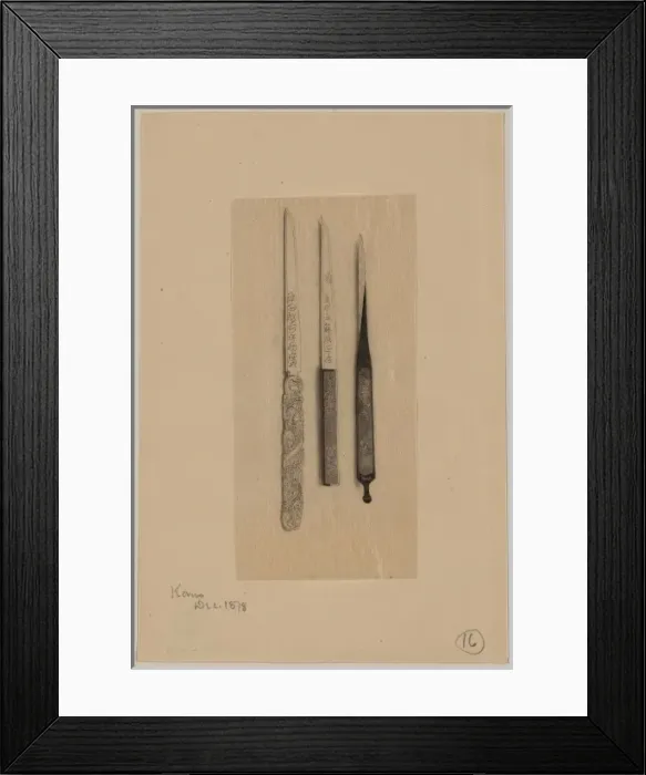 Framed Print : Three letter openers or knives Framed Print : Three letter openers or knives