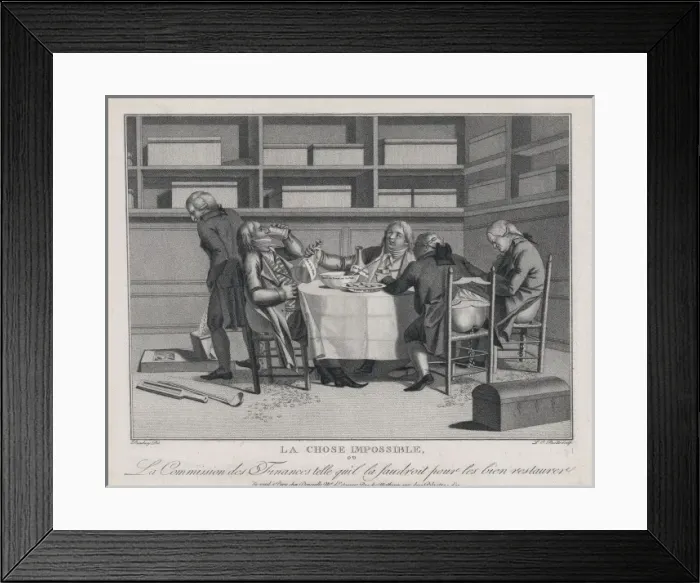 Framed Print : La chose impossible, ou la commission des finances telle qui Framed Print : La chose impossible, ou la commission des finances telle qui
