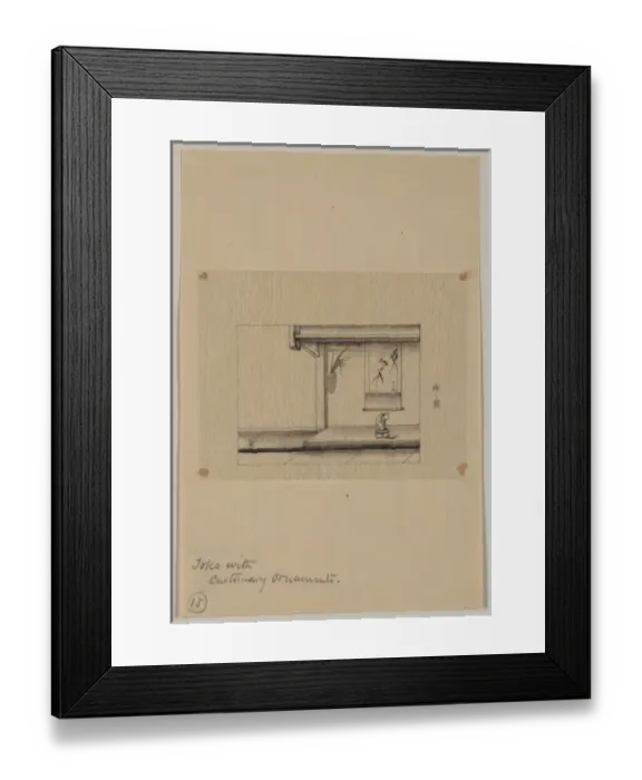 Framed Print : Toko i. e. an alcove with customary ornaments Framed Print : Toko i. e. an alcove with customary ornaments