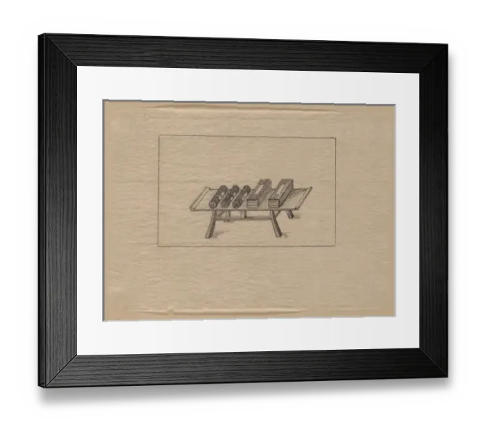 Framed Print : Tray or table with offerings Framed Print : Tray or table with offerings