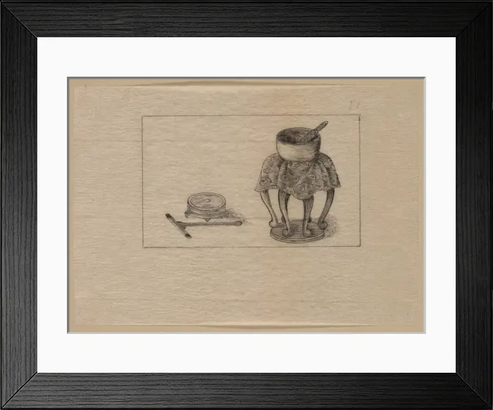 Framed Print : Incense pot and burner Framed Print : Incense pot and burner