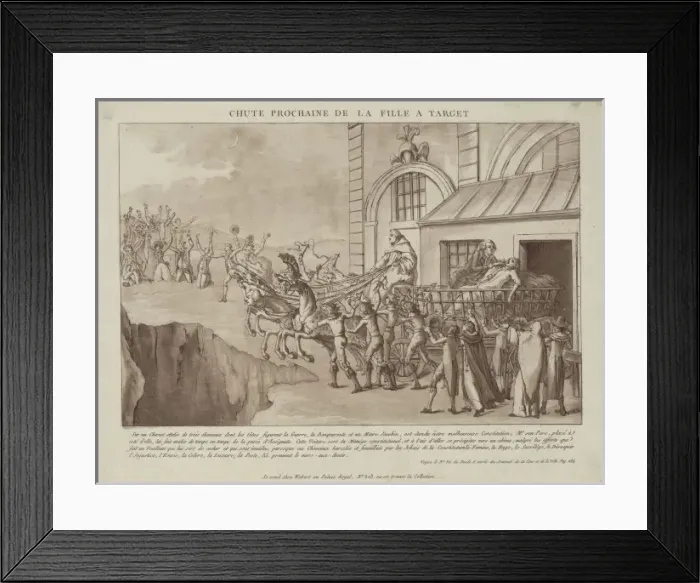 Framed Print : Chute prochaine de la fille a Target Framed Print : Chute prochaine de la fille a Target