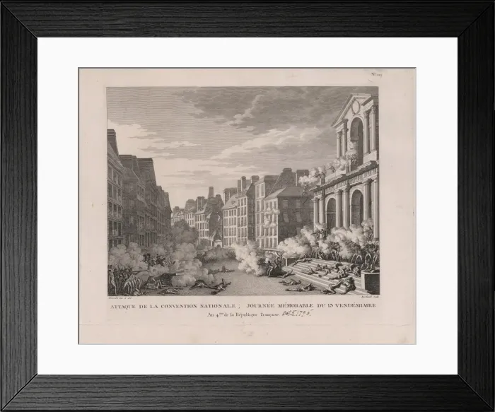 Framed Print : Attaque de la convention nationale; journee memorable du 13 Framed Print : Attaque de la convention nationale; journee memorable du 13