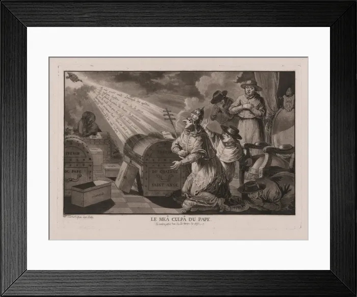 Framed Print : Le mea culpa du Pape Framed Print : Le mea culpa du Pape
