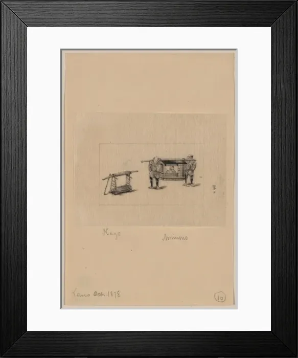Framed Print : Palanquins with porters Framed Print : Palanquins with porters