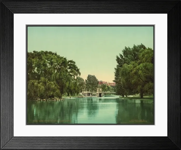 Framed Print : Lake in the Public Garden, Boston Framed Print : Lake in the Public Garden, Boston
