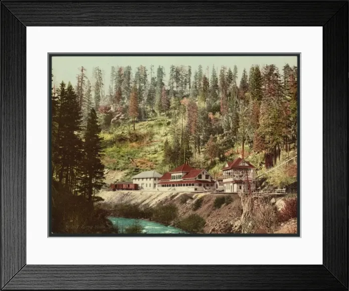 Framed Print : Spring House, Shasta Springs, Cal Framed Print : Spring House, Shasta Springs, Cal