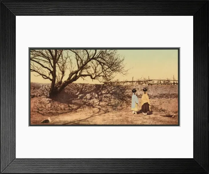 Framed Print : Going to the spring, Pueblo of San Juan, N. M Framed Print : Going to the spring, Pueblo of San Juan, N. M