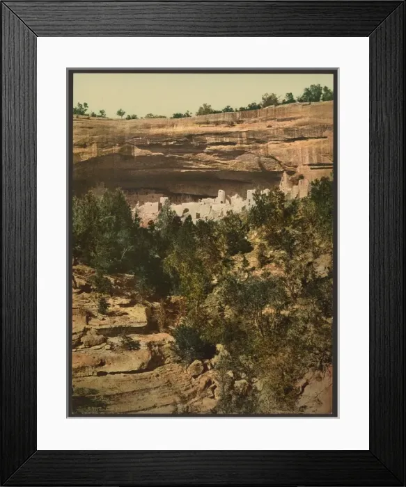 Framed Print : Cliff Palace, Mesa Verde, general view Framed Print : Cliff Palace, Mesa Verde, general view