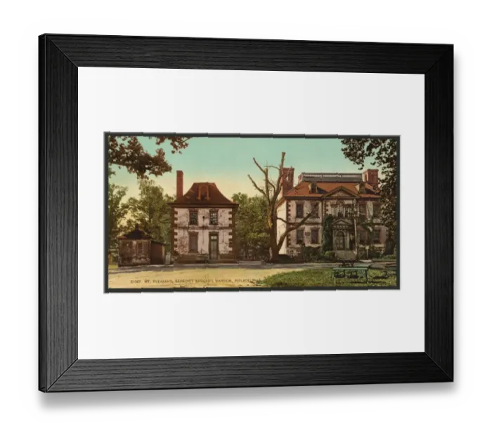 Framed Print : Mt. Pleasant, Benedict Arnolds mansion, Philadelphia Framed Print : Mt. Pleasant, Benedict Arnolds mansion, Philadelphia