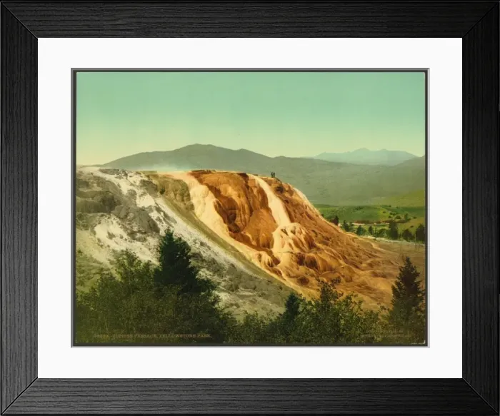 Framed Print : Jupiter Terrace, Yellowstone Park Framed Print : Jupiter Terrace, Yellowstone Park