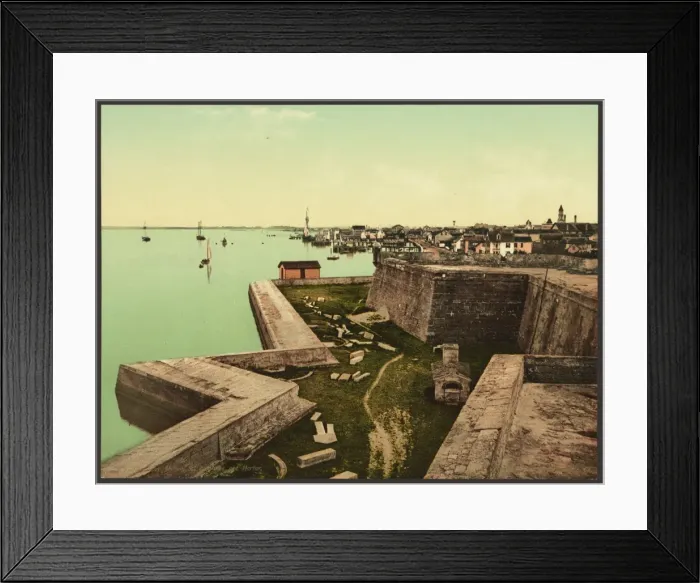Framed Print : Fort Marion, St. Augustine and harbor Framed Print : Fort Marion, St. Augustine and harbor