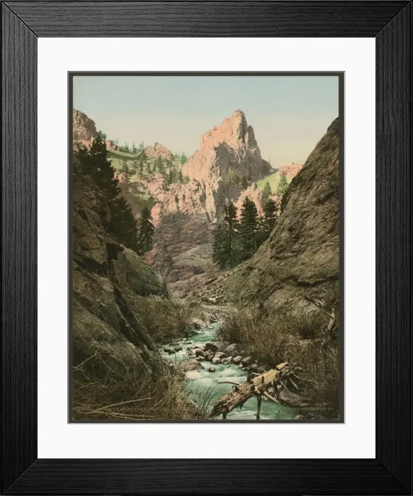 Framed Print : In South Cheyenne Canyon, Colorado Framed Print : In South Cheyenne Canyon, Colorado